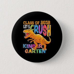 Chapa Redonda De 5 Cm Listo Para Aplastar Kinder 2038 Dinosaurio De Regr