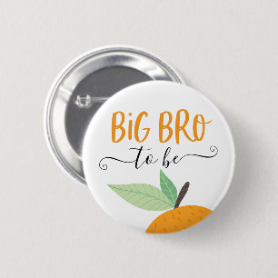 Chapa Redonda De 5 Cm Little Cutie Citrus Naranja Hermano Mayor Futuro B