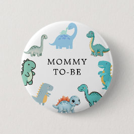 Chapa Redonda De 5 Cm Little Dinosaur Cute Baby Shower