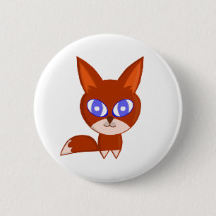 Chapa Redonda De 5 Cm Little Fox