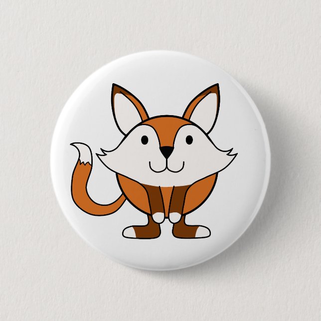 Chapa Redonda De 5 Cm Little fox (Anverso)