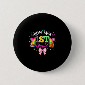 Chapa Redonda De 5 Cm Little miss 1st grade cute first day of first