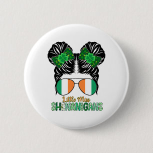 Chapa Redonda De 5 Cm Little Miss Shenanigans Niñas Niños Arcoiris St Pa