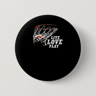 Chapa Redonda De 5 Cm Live Love Play Basketball De Subgirl