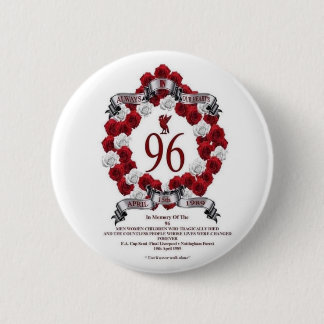 CHAPA REDONDA DE 5 CM LIVERPOOL 96 COMMEMORATIVE PIN BADGE