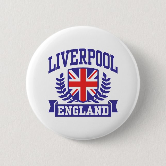 Chapa Redonda De 5 Cm Liverpool England (Anverso)