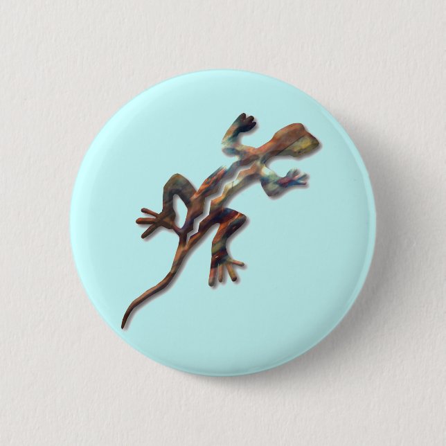 Chapa Redonda De 5 Cm Lizard-copper (Anverso)