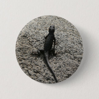 Chapa Redonda De 5 Cm Lizard negro