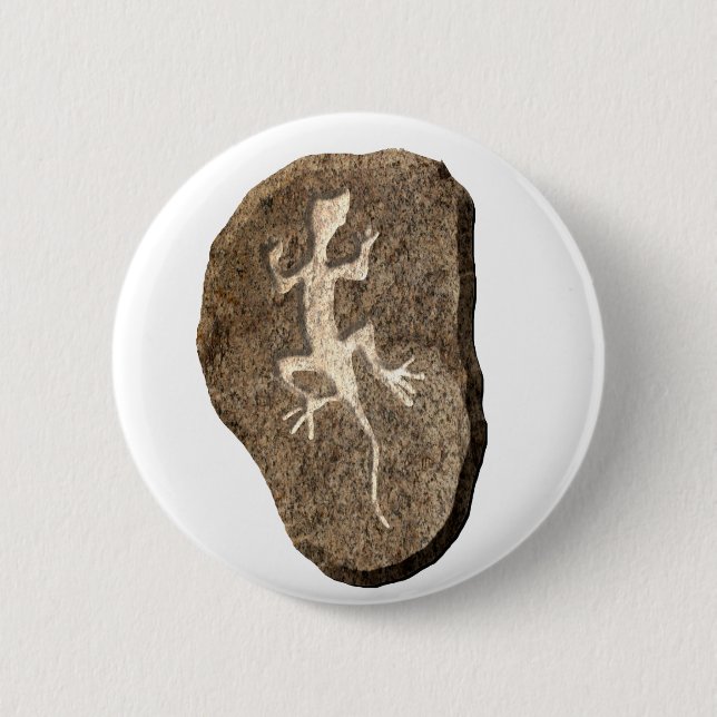 Chapa Redonda De 5 Cm Lizard-stone (Anverso)