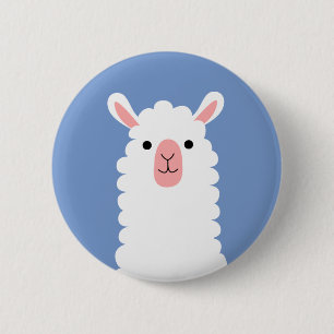 Chapa Redonda De 5 Cm Llama