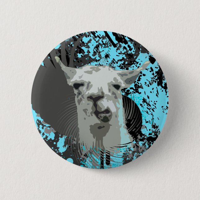 Chapa Redonda De 5 Cm llama de alta fidelidad. (Anverso)