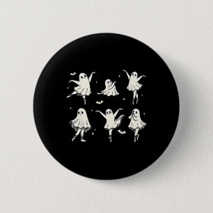 Chapa Redonda De 5 Cm Llet Ghost Llet Bailarina Spooky Danza Niños Hallo