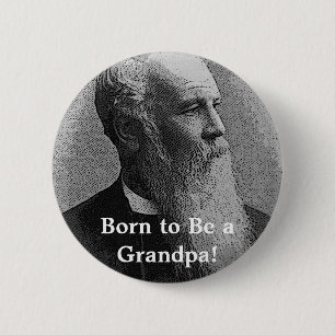 Chapa Redonda De 5 Cm ¡Llevado ser un abuelo! Engranaje