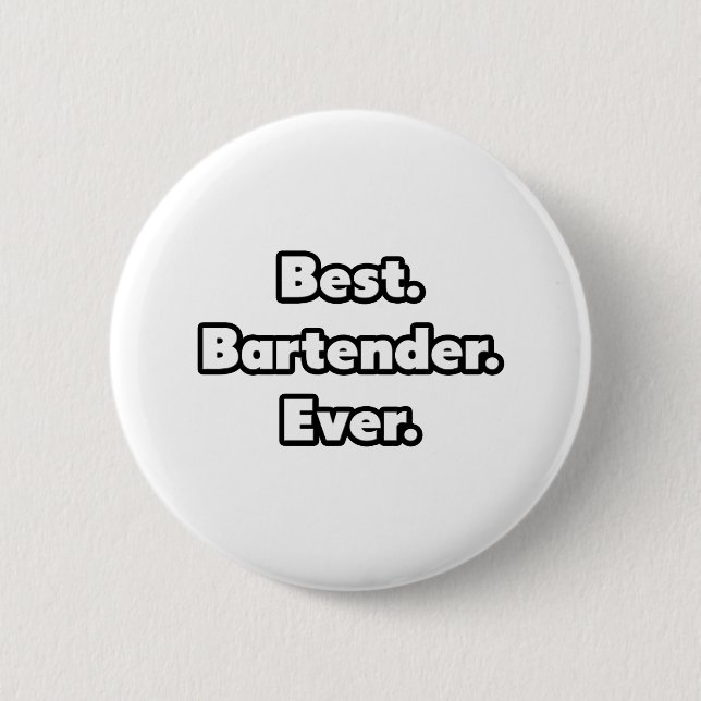 Chapa Redonda De 5 Cm Lo mejor. Barman. Nunca. (Anverso)