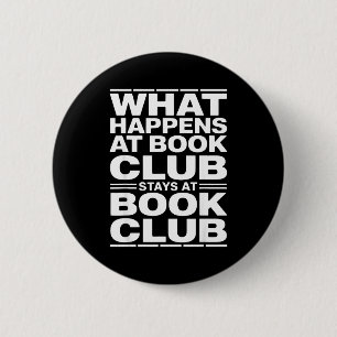 Chapa Redonda De 5 Cm Lo que pasa en el club de lectura lector divertido