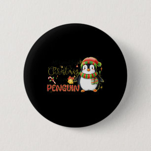 Chapa Redonda De 5 Cm Lo Que Quiero Para Navidad Es Un Pingüino Feliz Na