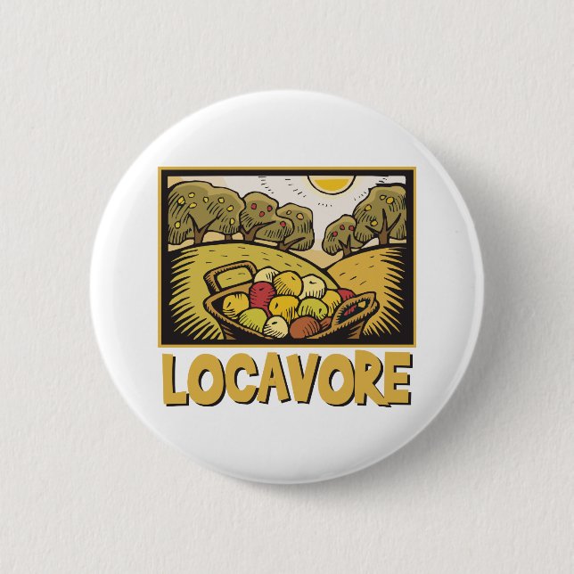 Chapa Redonda De 5 Cm Locavore Slow Food (Anverso)