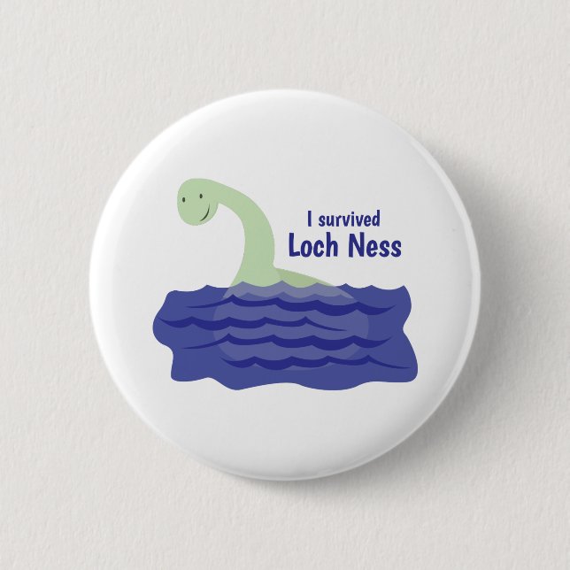 Chapa Redonda De 5 Cm Loch Ness (Anverso)