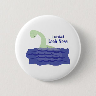 Chapa Redonda De 5 Cm Loch Ness