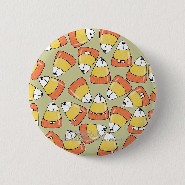 Chapa Redonda De 5 Cm ¡LOCO Candy Corn! (Anverso)