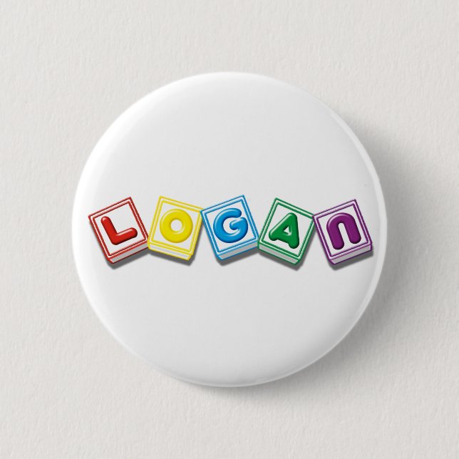 Chapa Redonda De 5 Cm Logan (Anverso)