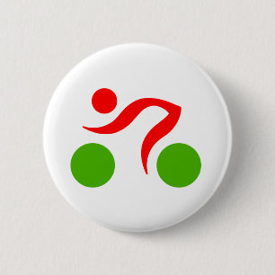 Chapa Redonda De 5 Cm Logo de Cycling cool