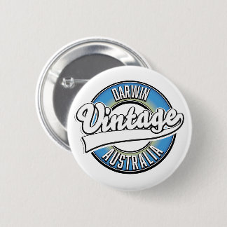 Chapa Redonda De 5 Cm Logo de Darwin australia Vintage