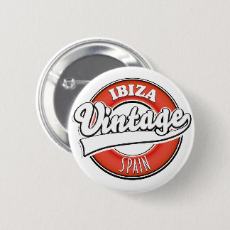 Chapa Redonda De 5 Cm Logo de estilo vintage de Ibiza
