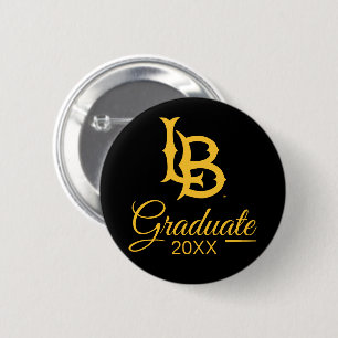 Chapa Redonda De 5 Cm Logo de graduación de Long Beach State