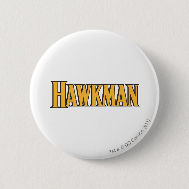 Chapa Redonda De 5 Cm Logo de Hawkman (Anverso)