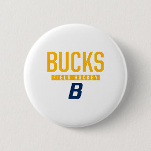 Chapa Redonda De 5 Cm Logo de Hockey sobre Césped de Buckhorn Bucks Hs