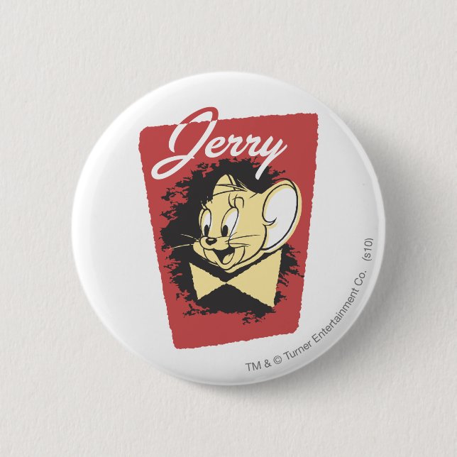 Chapa Redonda De 5 Cm Logo de Jerry Yellow Botiw (Anverso)
