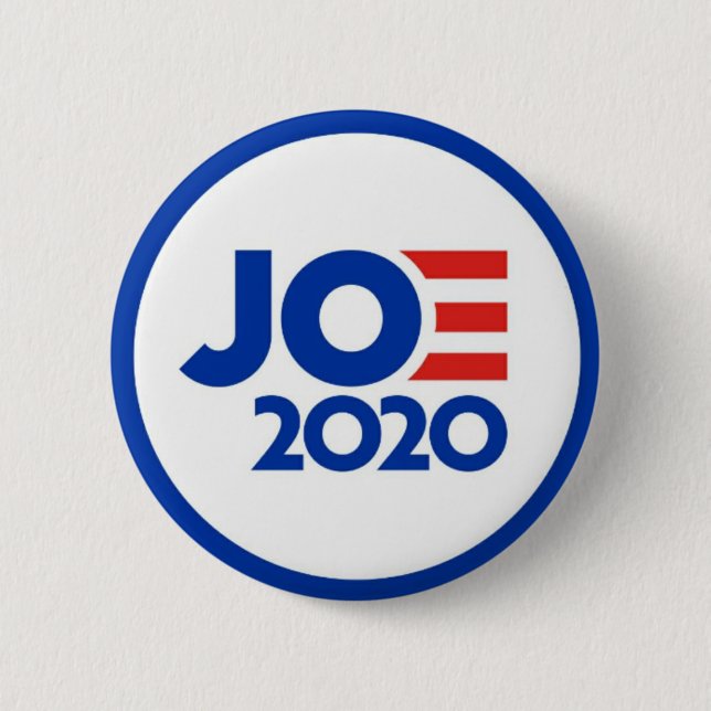 Chapa Redonda De 5 Cm Logo de Joe Biden 2020 (Anverso)