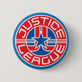Chapa Redonda De 5 Cm Logo de la Liga de la Justicia