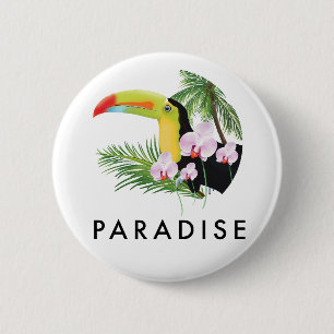 Chapa Redonda De 5 Cm Logo de Marie Galante Guadeloupe