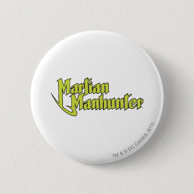Chapa Redonda De 5 Cm Logo de Martian Manhunter (Anverso)
