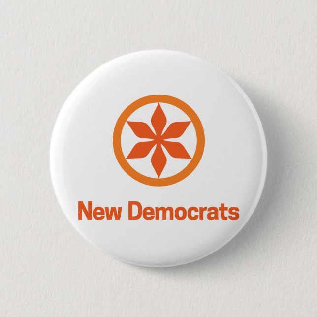 Chapa Redonda De 5 Cm Logo de Saskatchewan New Democrats NDP (Anverso)