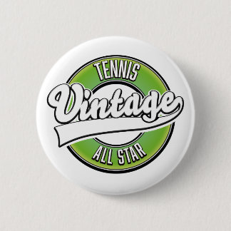 Chapa Redonda De 5 Cm Logo de Tennis Vintage All