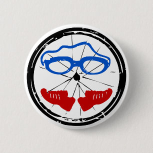 Chapa Redonda De 5 Cm Logo de Triathlon Freak