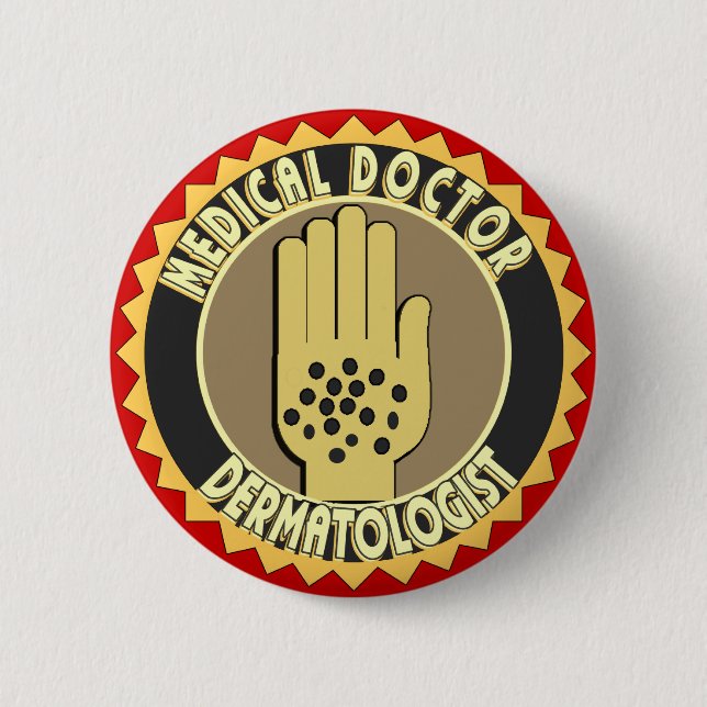 Chapa Redonda De 5 Cm LOGO dermatólogo (Anverso)