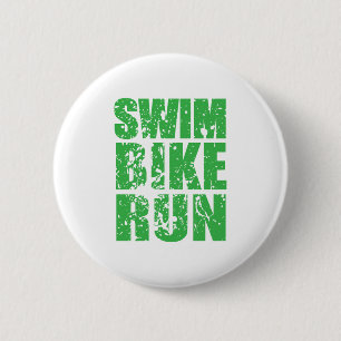 Chapa Redonda De 5 Cm Logo genial de Triatlón para todos los amantes del