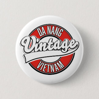 Chapa Redonda De 5 Cm Logo retro de Da Nang