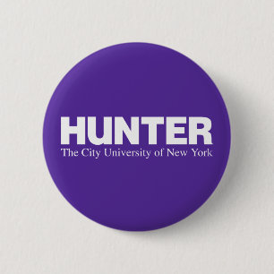 Chapa Redonda De 5 Cm Logotipo Académico de Hunter College CUNY