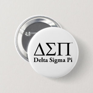 Chapa Redonda De 5 Cm Logotipo Clásico de Delta Sigma Pi