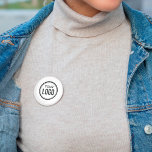 Chapa Redonda De 5 Cm Logotipo de empresa personalizado<br><div class="desc">Personalice un botón con esta plantilla de logotipo simple y minimalista,  y promueva su empresa o negocio para aumentar los clientes potenciales y generar más ventas. Añadir su logotipo,  si necesita ayuda o elementos coincidentes,  póngase en contacto conmigo</div>