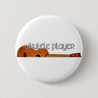 Chapa Redonda De 5 Cm Logotipo de la revista del jugador del Ukulele