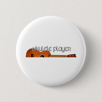 Chapa Redonda De 5 Cm Logotipo de la revista del jugador del Ukulele
