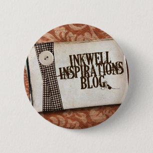 Chapa Redonda De 5 Cm Logotipo de las inspiraciones del Inkwell