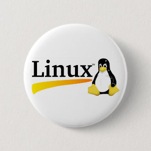 Chapa Redonda De 5 Cm Logotipo de Linux con los productos de Tux