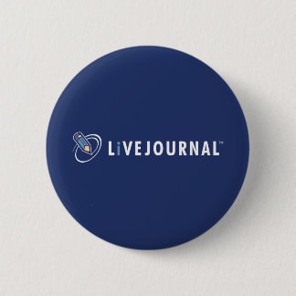 Chapa Redonda De 5 Cm Logotipo de LiveJournal horizontal
